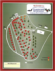 Lakeview Campground Map